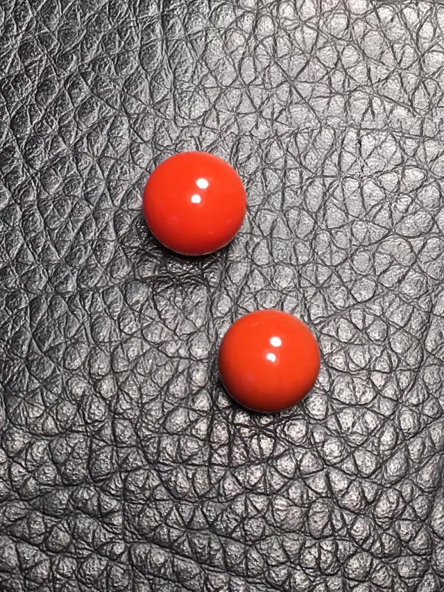 南红单珠2粒