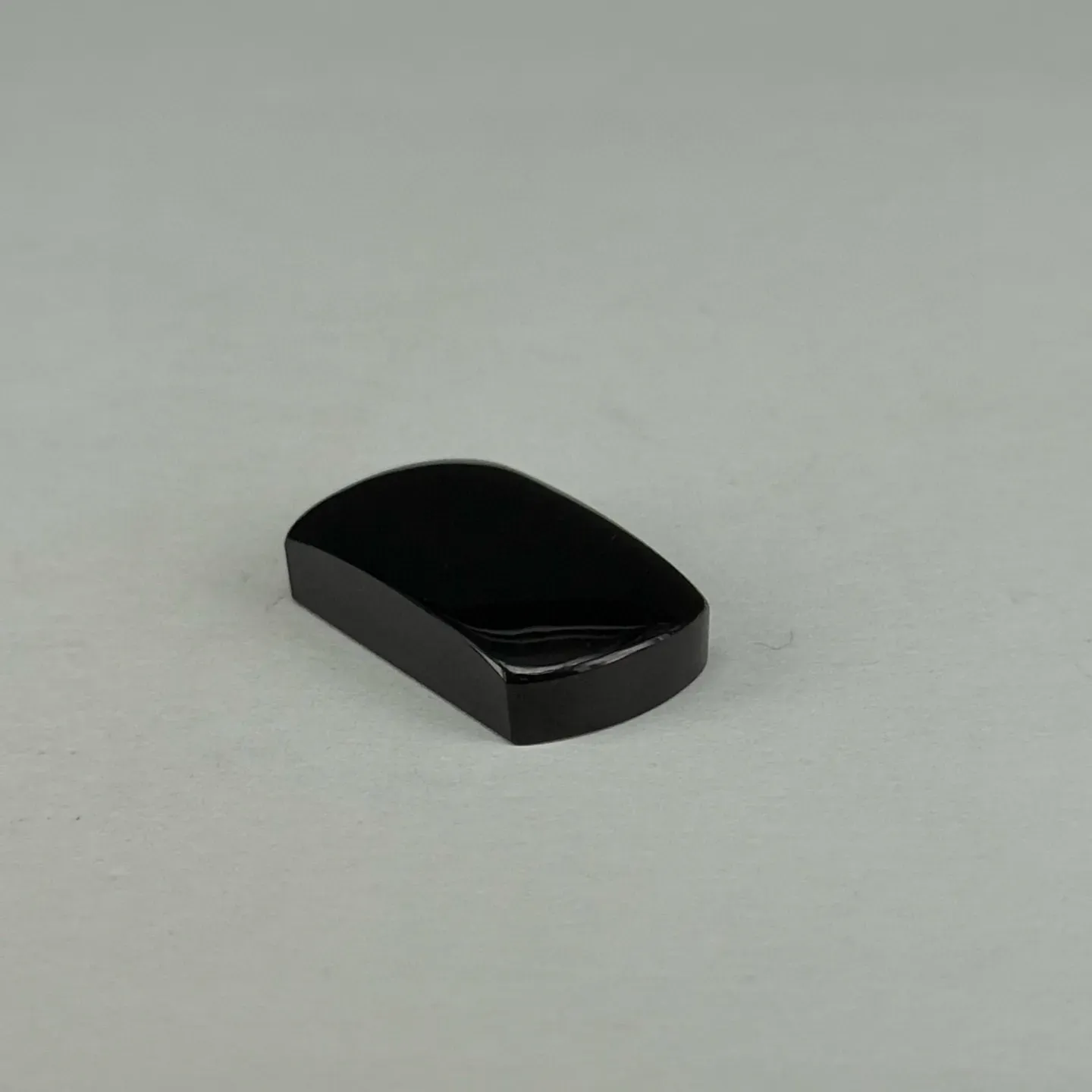 精品墨翠大马鞍戒面 种好色正 黑度极好 打灯通透 油性十足 尺寸23.5