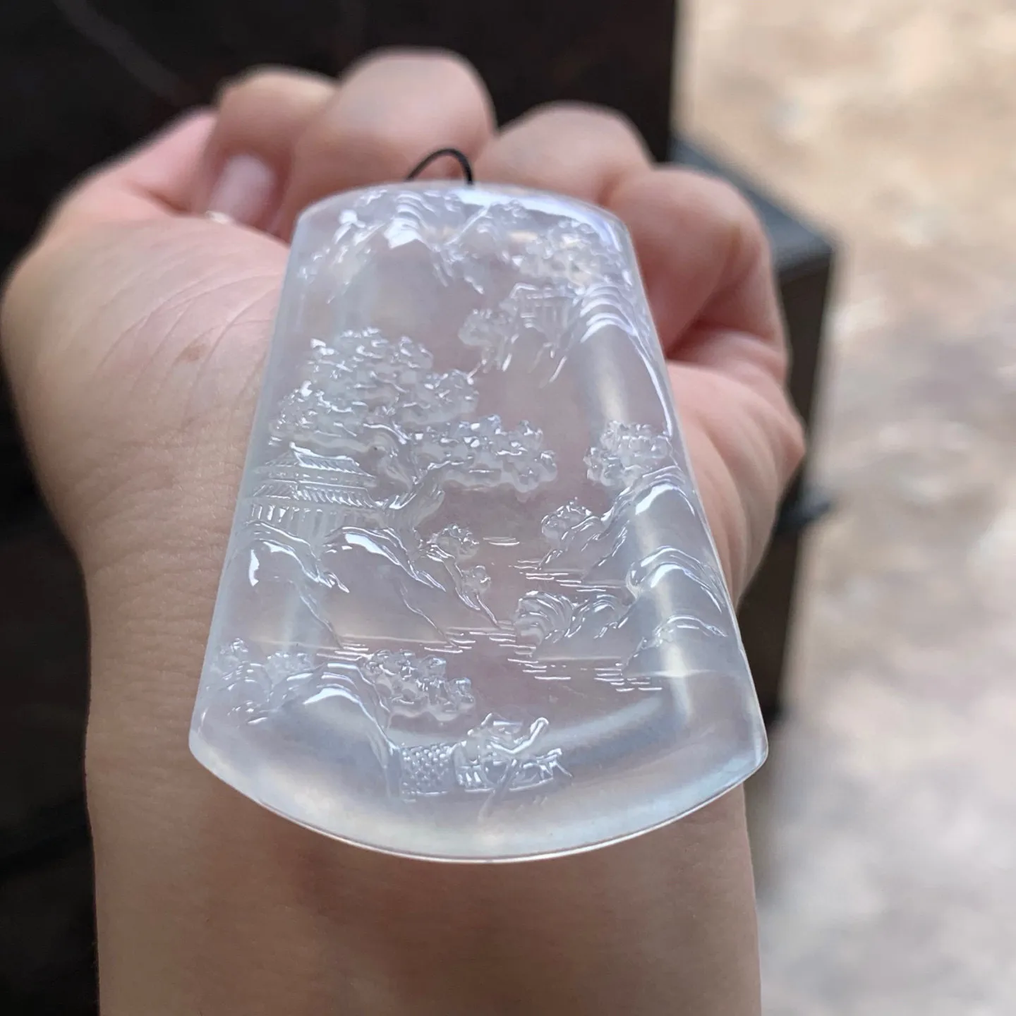冰种山水牌
 意境美～