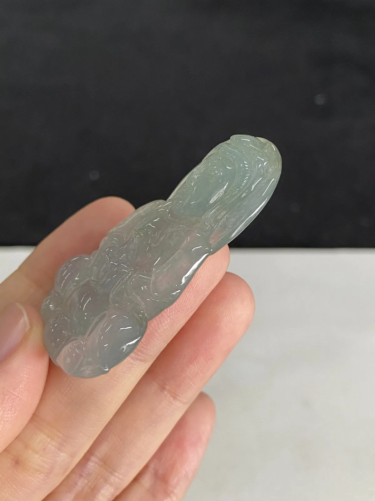 翡翠冰糯种吊坠
