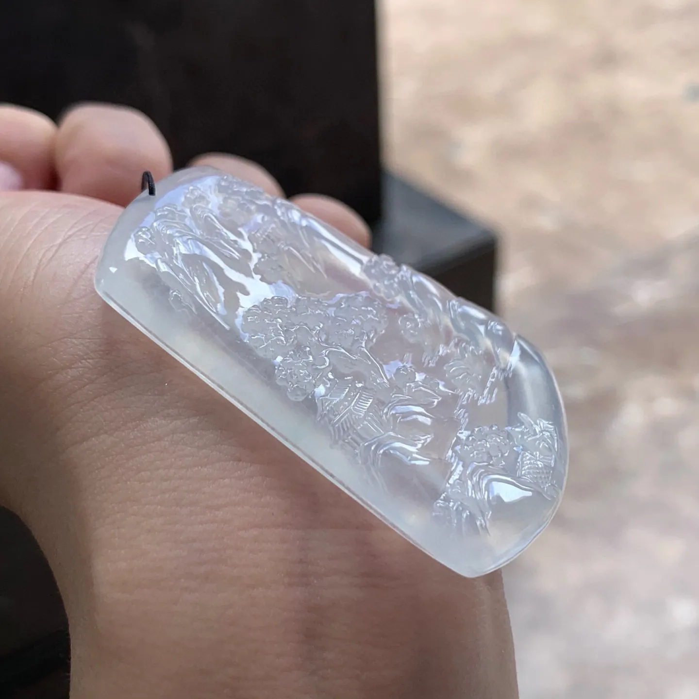 冰种山水牌
 意境美～