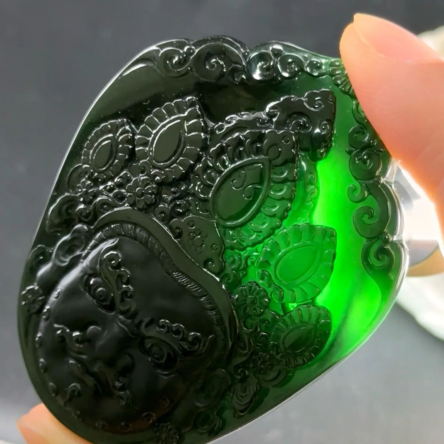 墨翠不动明王 尺寸59.3