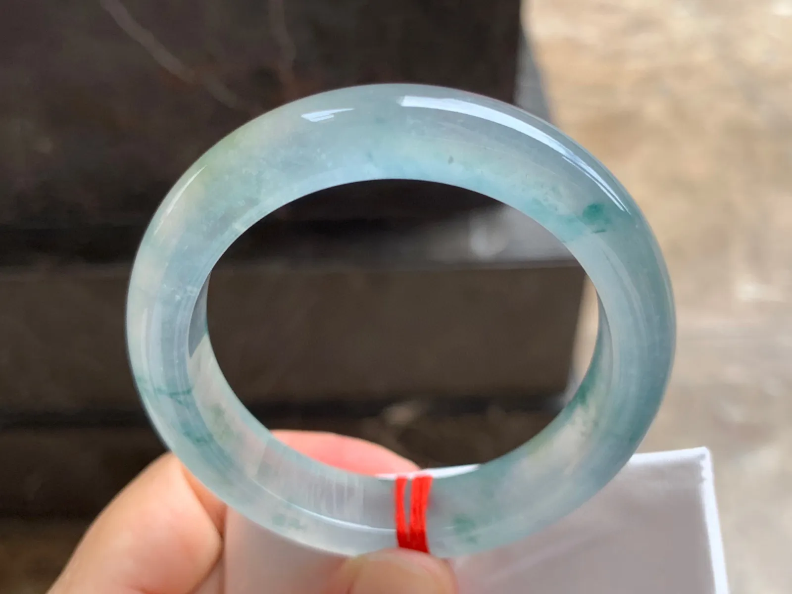 53-12.5-8.5mm
冰种飘花手镯 冰感十足 起光