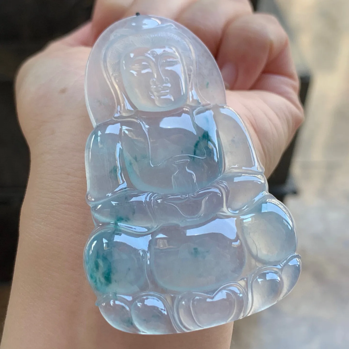 冰种飘花观音
种好水足 大气