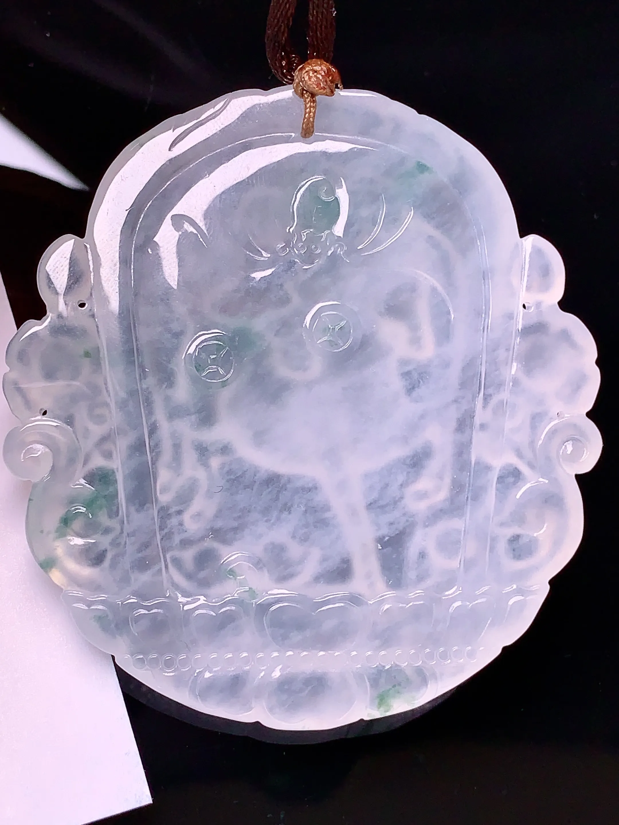 生肖马牌吊坠 玉质细腻 水润亮眼  整体尺寸53.6*50.2*5.5