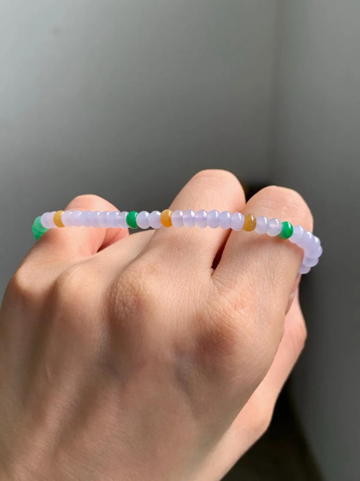 春色算盘珠手串