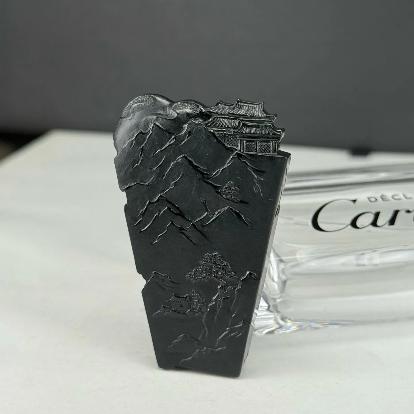 精品墨翠诗仙李白 种好色正 黑度极好 打灯通透 油性十足