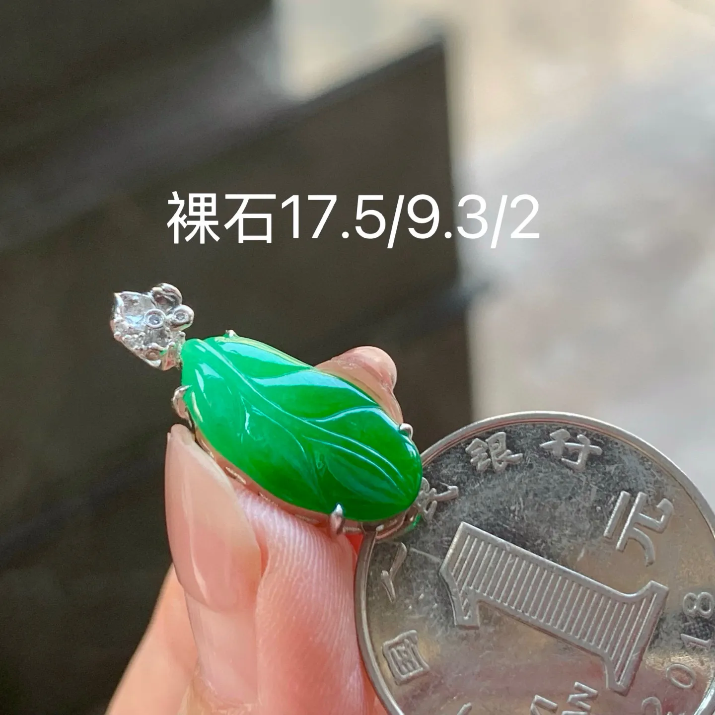 带色玉叶
颜色漂亮 真金镶嵌