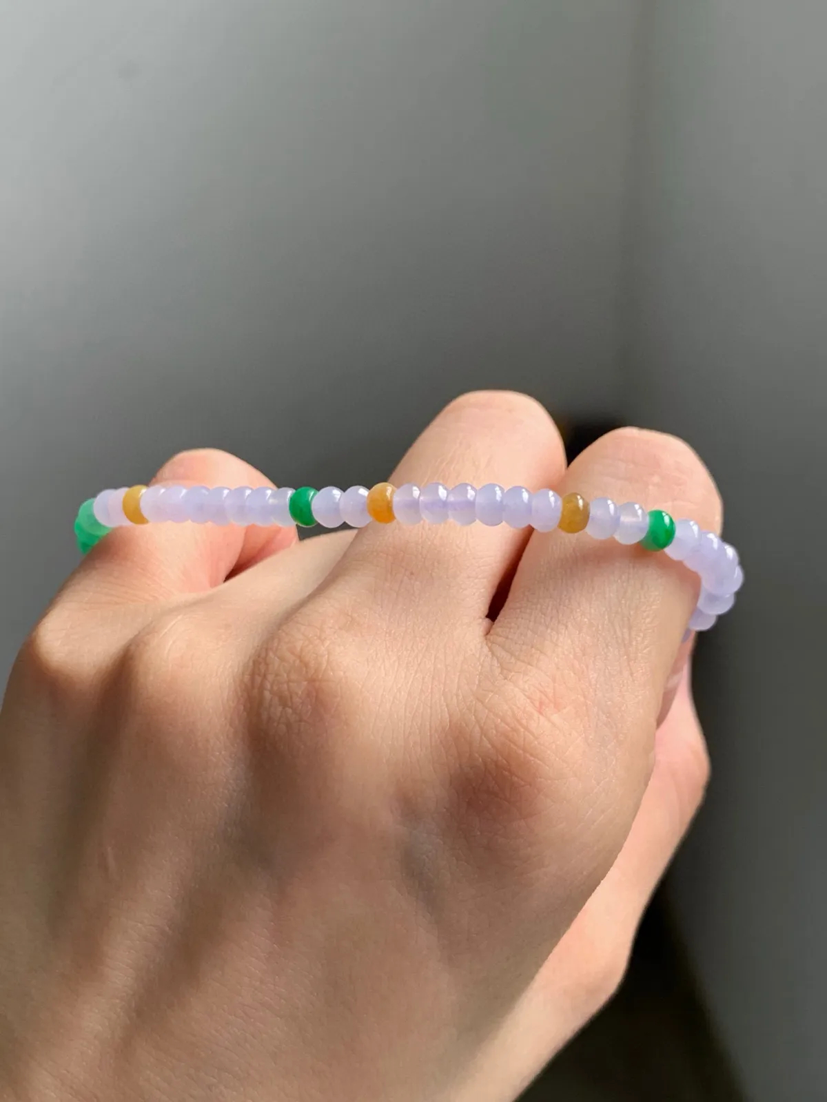 春色算盘珠手串