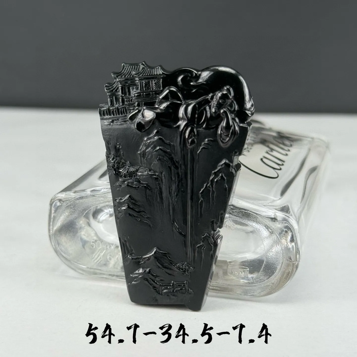 精品墨翠诗仙李白 种好色正 黑度极好 打灯通透 油性十足