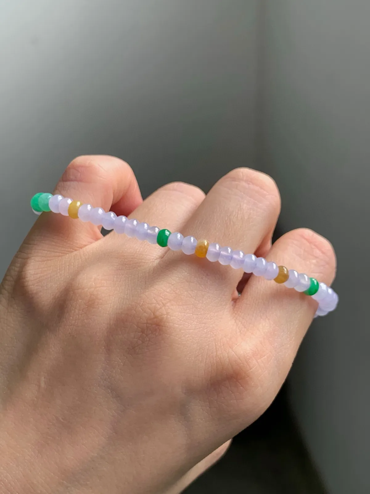 春色算盘珠手串