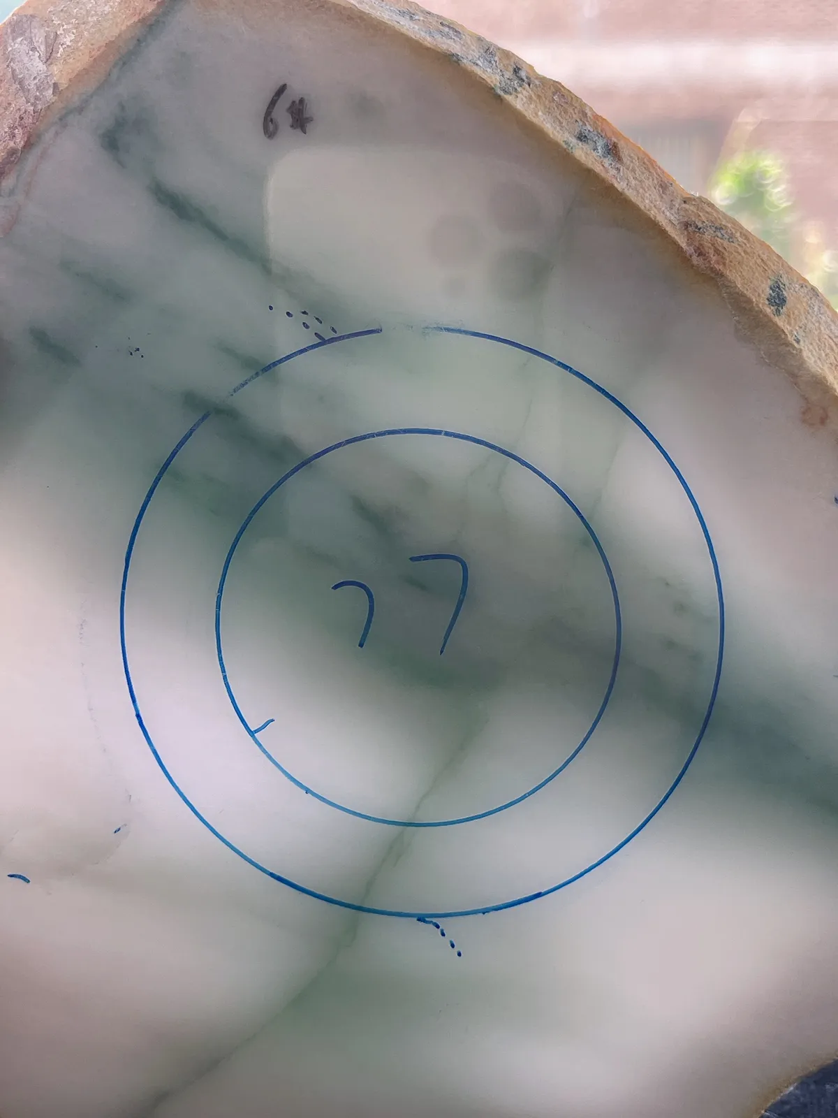 翡翠板料，⭕️正圈最大做61，圆条最大做57