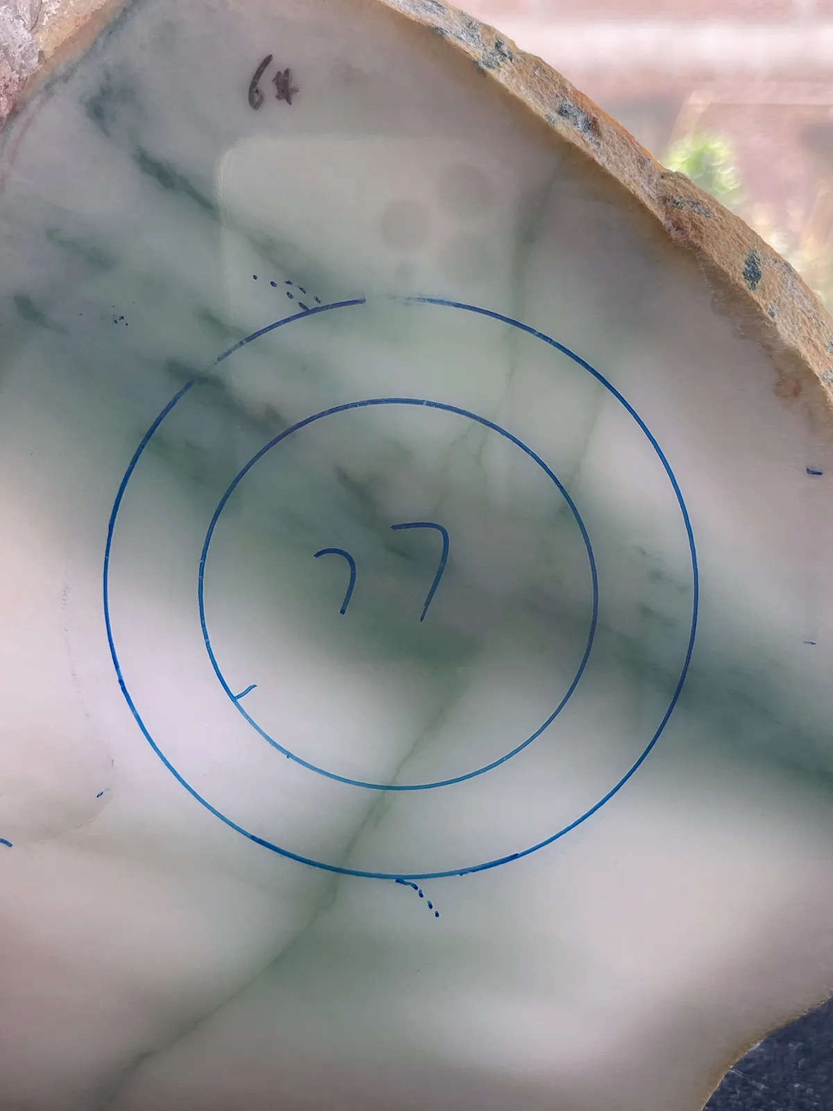 翡翠板料，⭕️正圈最大做61，圆条最大做57
