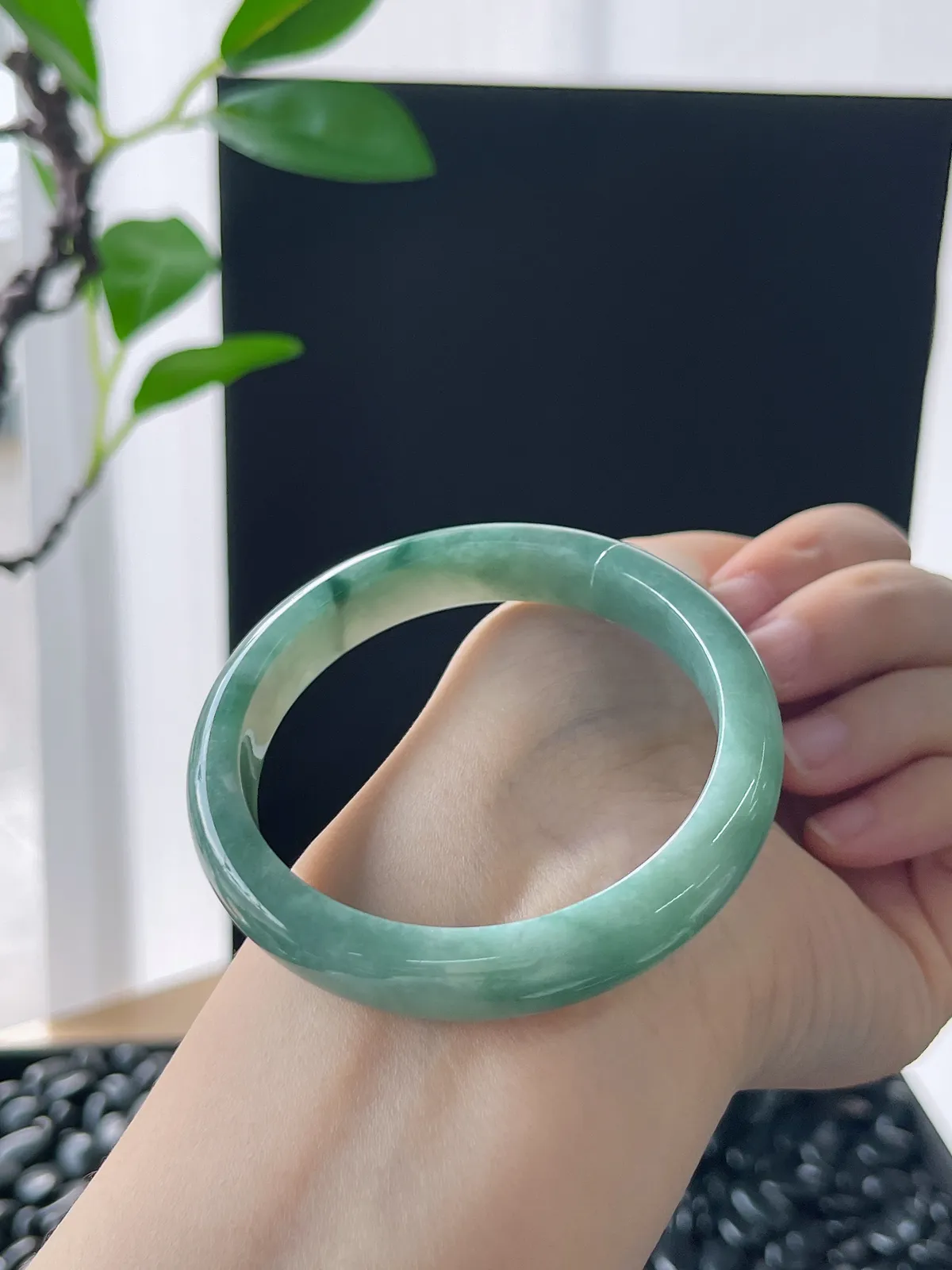 正圈52圈口，翡翠手镯
