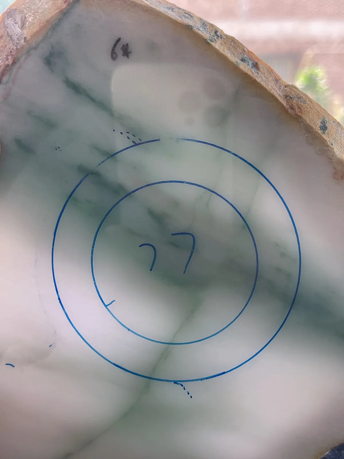 翡翠板料，⭕️正圈最大做61，圆条最大做57