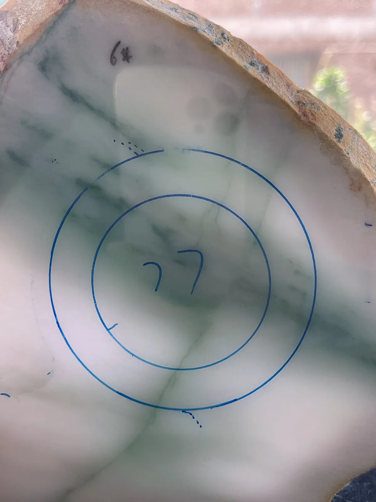 翡翠板料，⭕️正圈最大做61，圆条最大做57