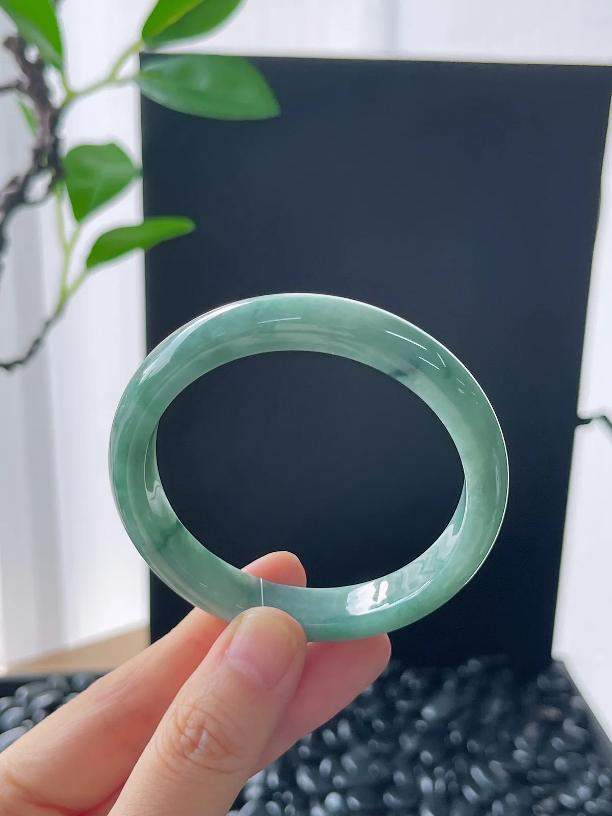 正圈52圈口，翡翠手镯