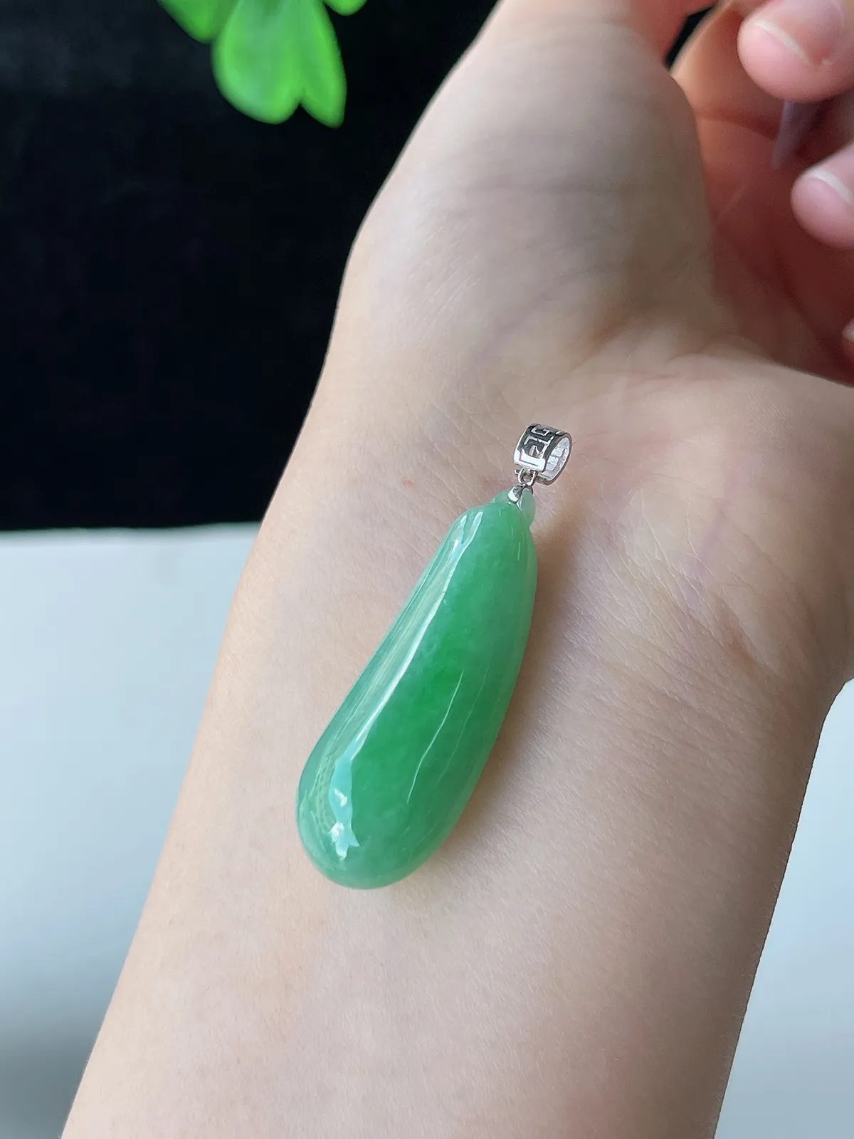 翡翠糯化种浅绿色福瓜