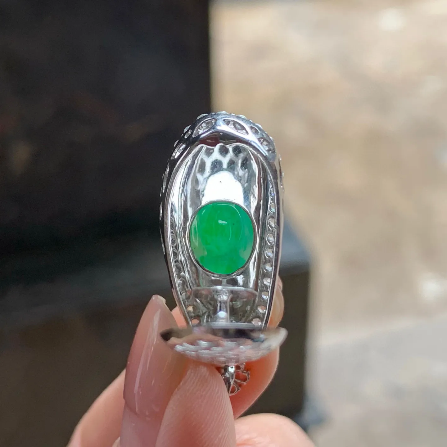 冰阳绿福豆
真金镶嵌 精致