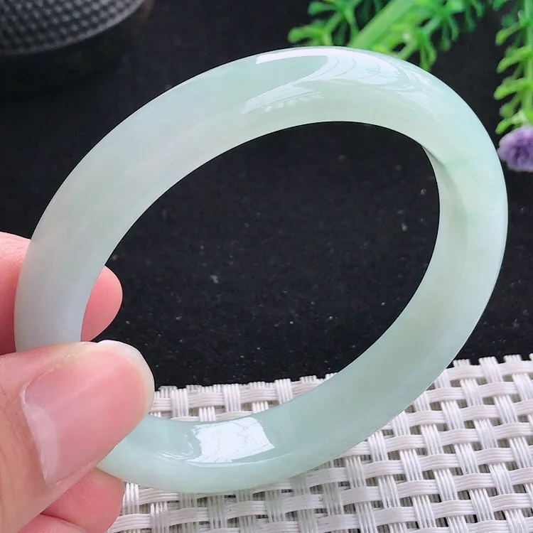 自然光54/47.5/10.5/7.8老坑秀气冰润冰晴贵妃手镯翡翠玉镯美人镯