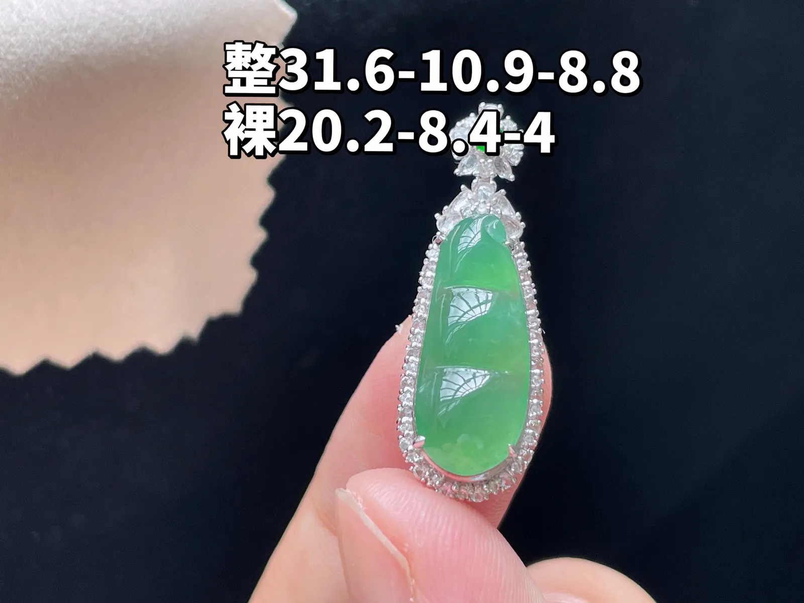 18K 冰种晴绿·福豆

整31.6-10.9-8.8
裸20.2-8.4-4