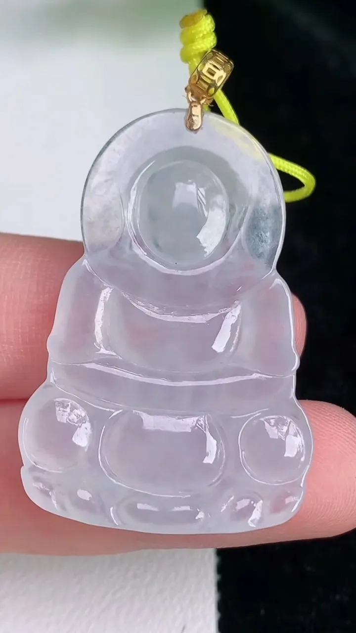 天然A货翡翠种观音菩萨吊坠，尺寸38-26-4.2，重量:6.88g
7月4日