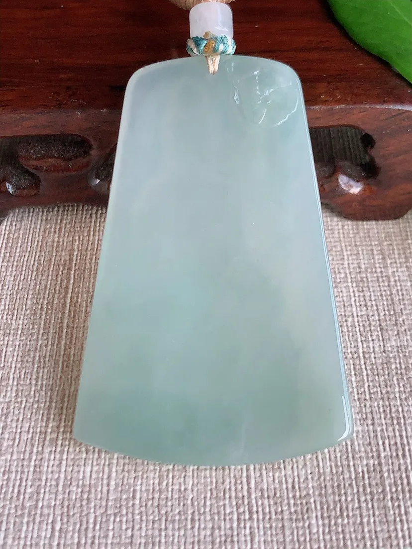 天然A货翡翠晴底文殊菩萨吊坠尺寸58.5×37.5×5.3m量30.33g 0704