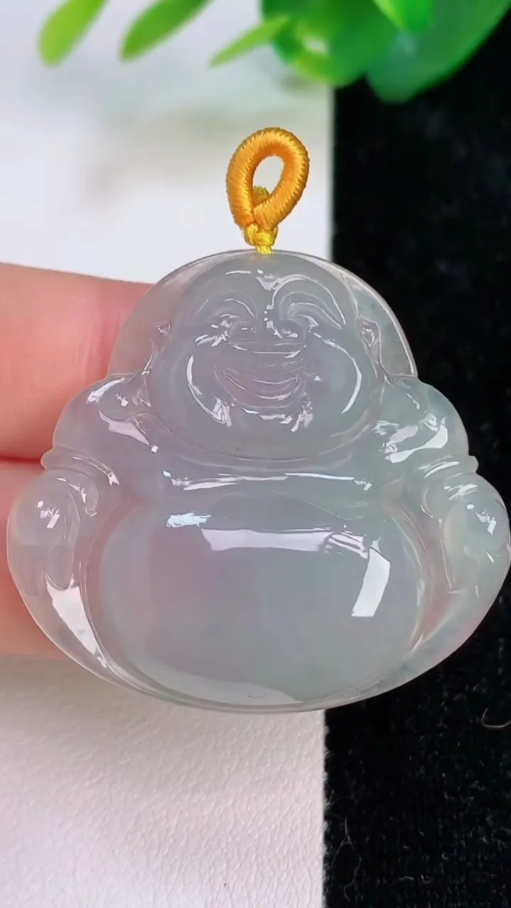 天然A货翡翠佛公吊坠，尺寸35.6-38-5.7，重量:11.59g
7月6日