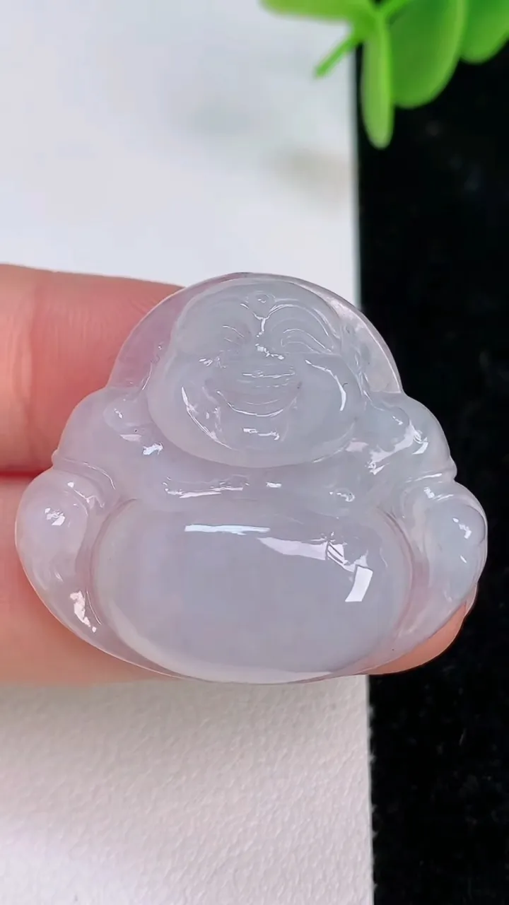 天然A货翡翠佛公吊坠，尺寸29-33-6.8，重量:9.77g
7月7日
