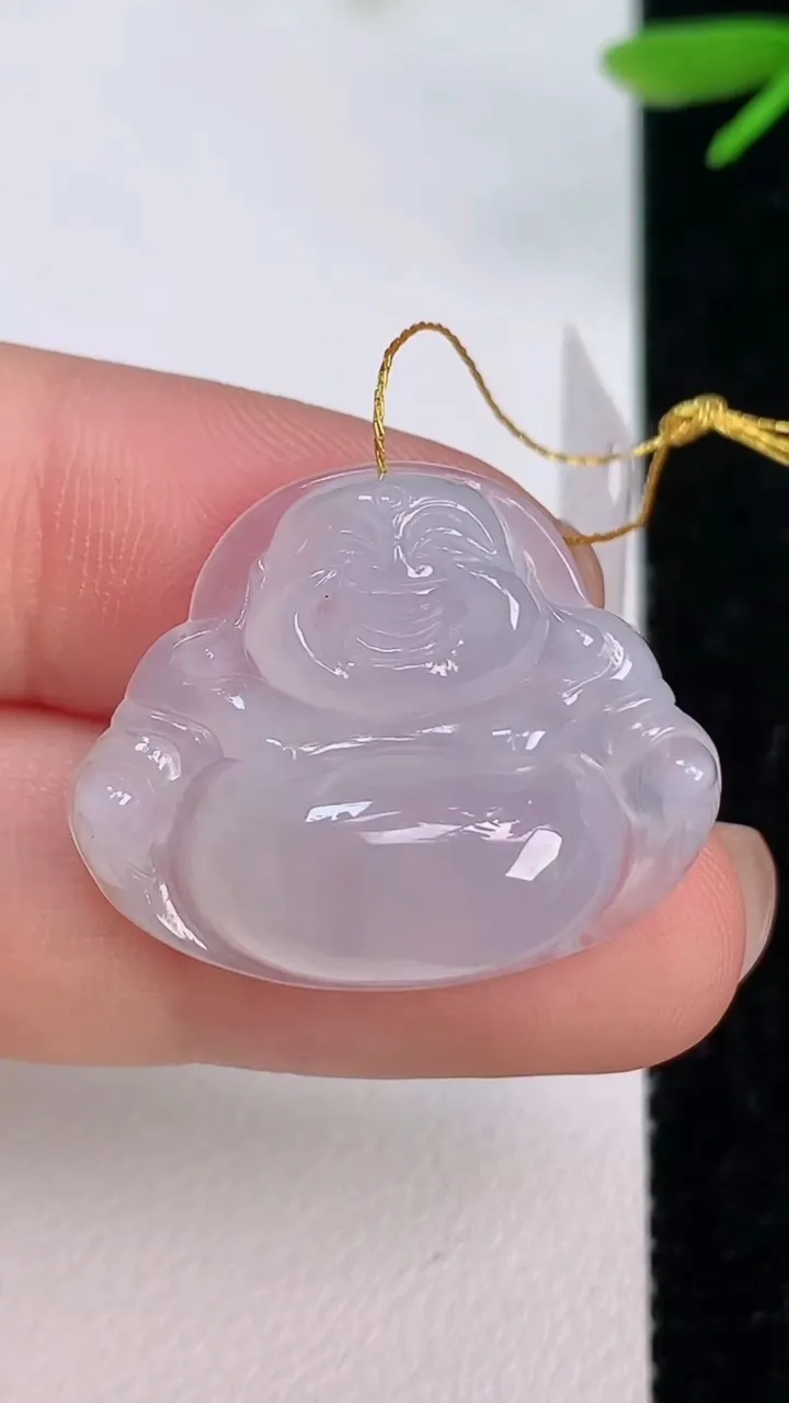 天然A货翡翠佛公吊坠，尺寸21.6-26.6-6，重量:4.91g
7月12日