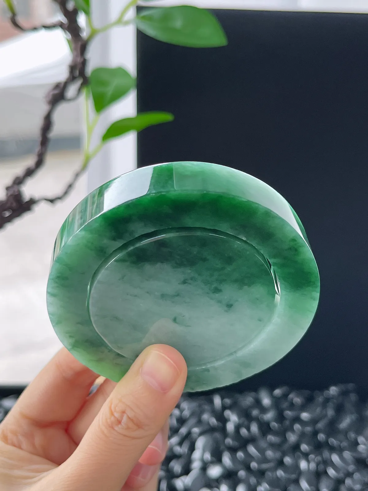 翡翠镯饼，⭕️正圈最大做57，圆条最大做53，最小做52.6
