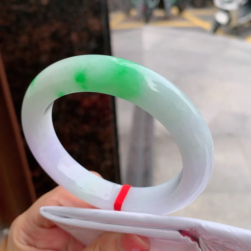正圈冰糯春彩 无瑕 尺寸:59.1/12.1/10.3 超美️️