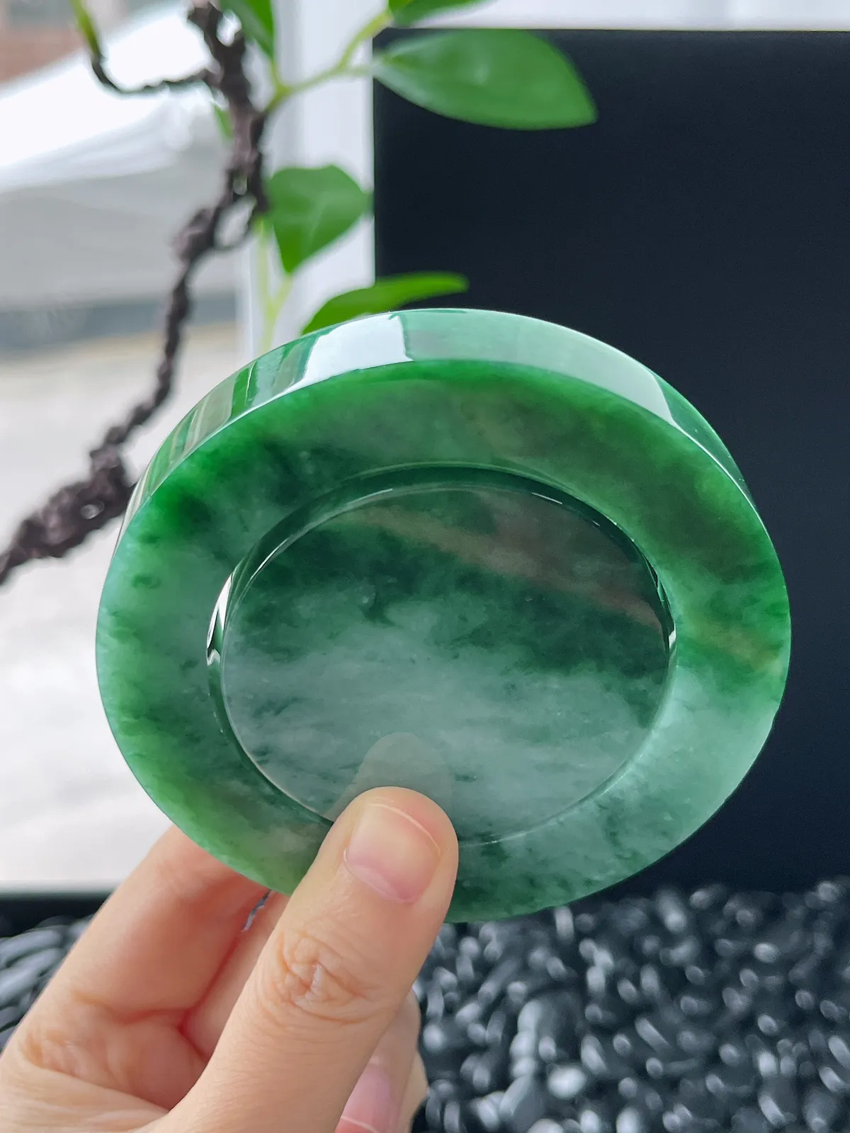 翡翠镯饼，⭕️正圈最大做61，圆条最大做57，最小做52.7