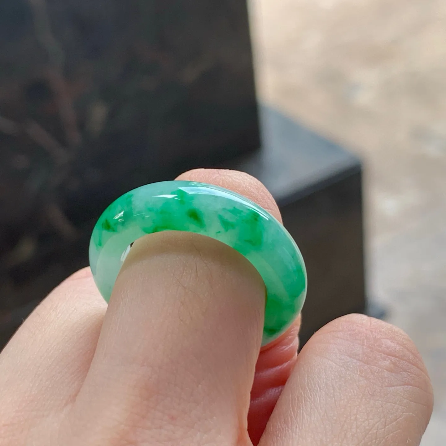 冰辣绿指环
种好水润