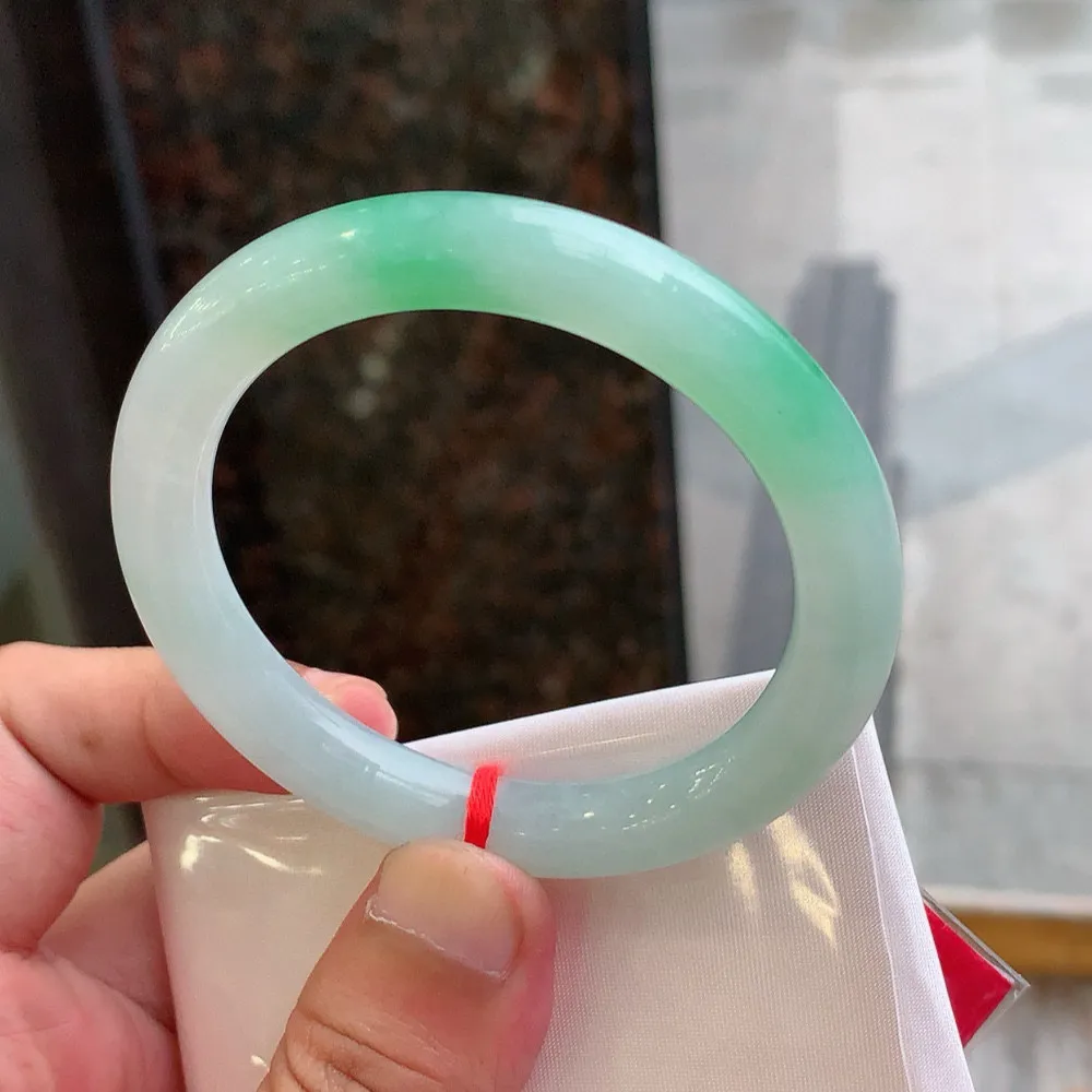 圆条冰阳绿 一丝细线 尺寸:53.8/9.1 种色兼备️️