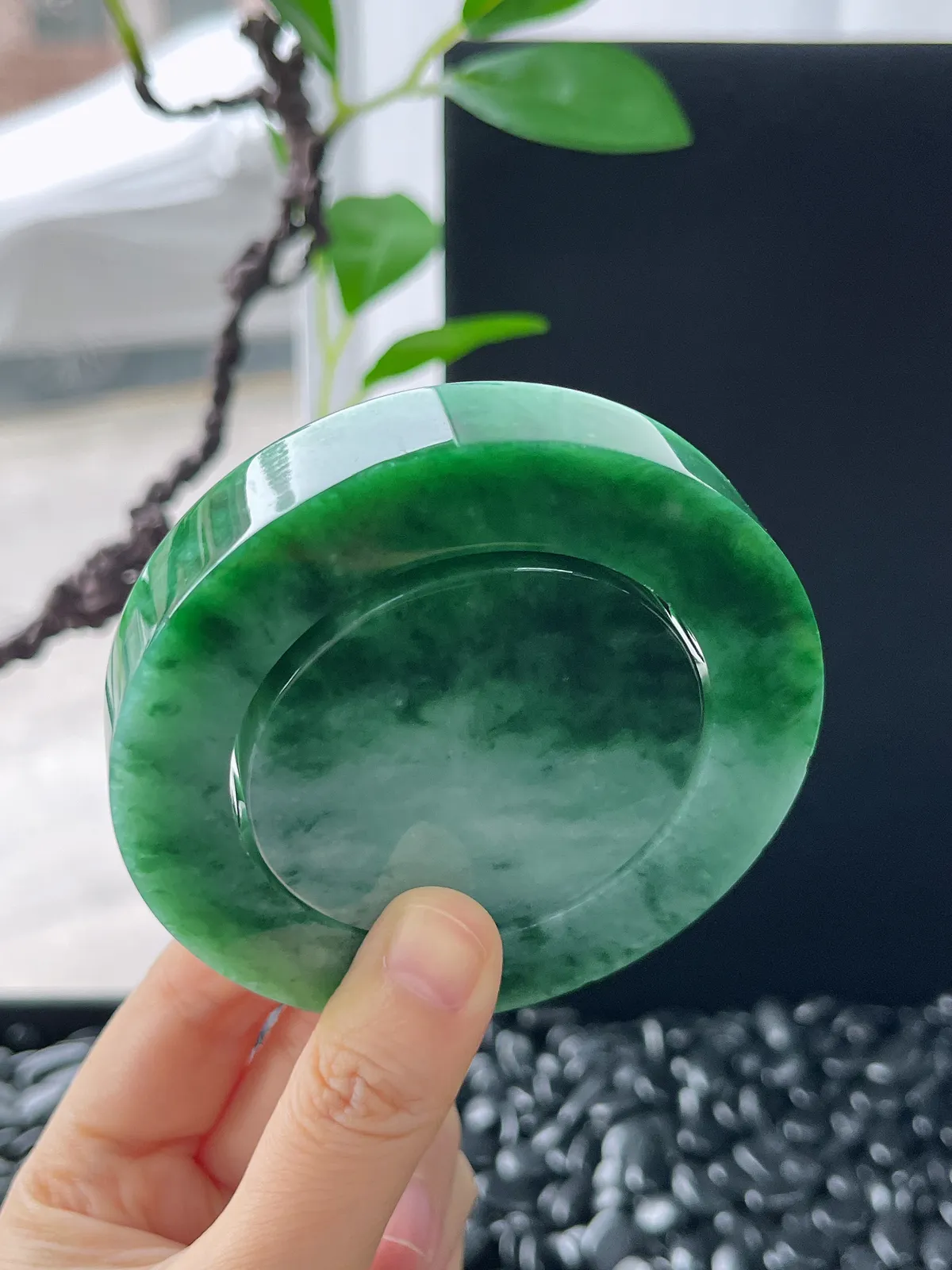 翡翠镯饼，⭕️正圈最大做61，圆条最大做57，最小做52.7
