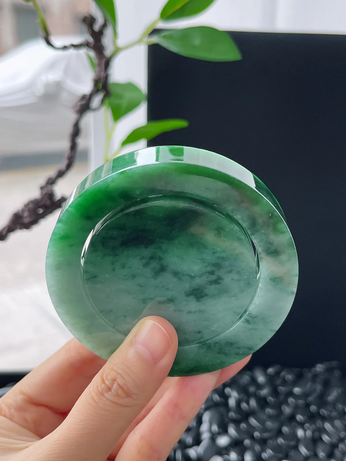 翡翠镯饼，⭕️正圈最大做57，圆条最大做53，最小做52.6