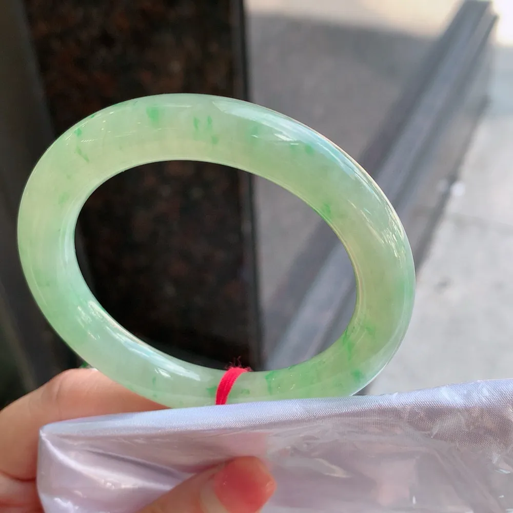 圆条高冰黄加绿 无瑕 尺寸:55.1/9.9 种色兼备️️