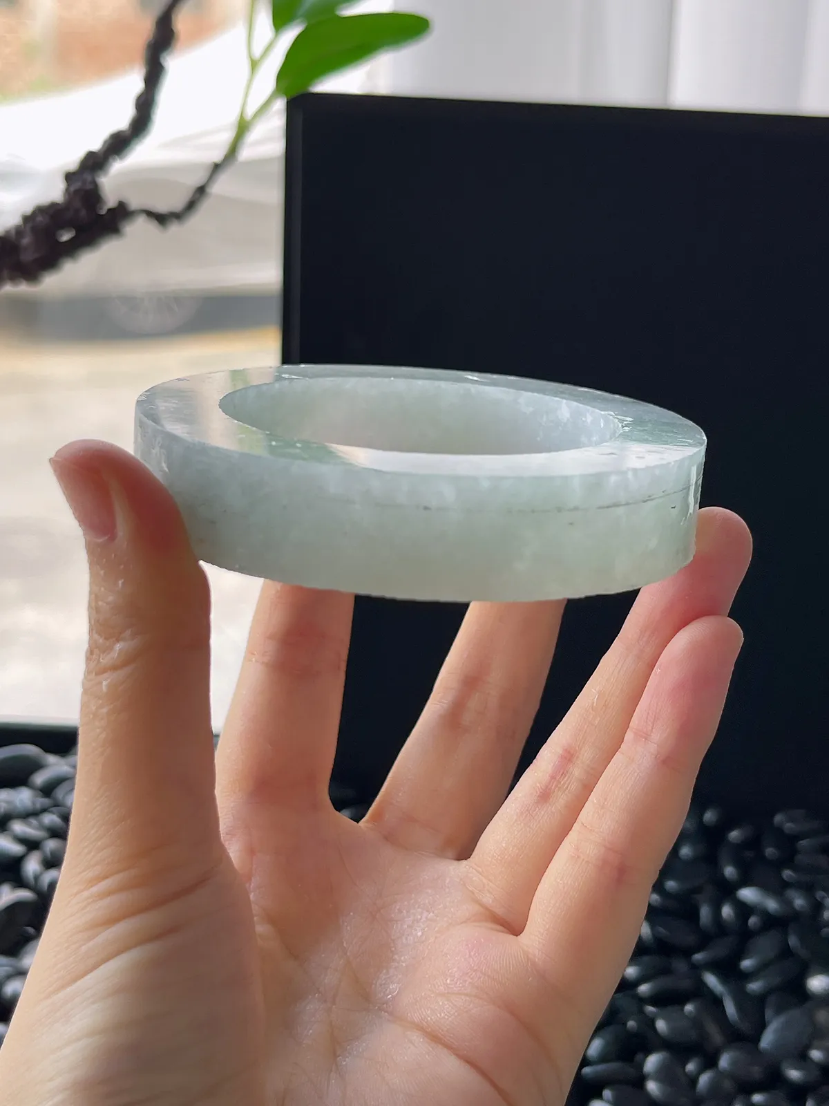 翡翠镯饼，⭕️正圈最大做60，圆条最大做56，最小做53.7