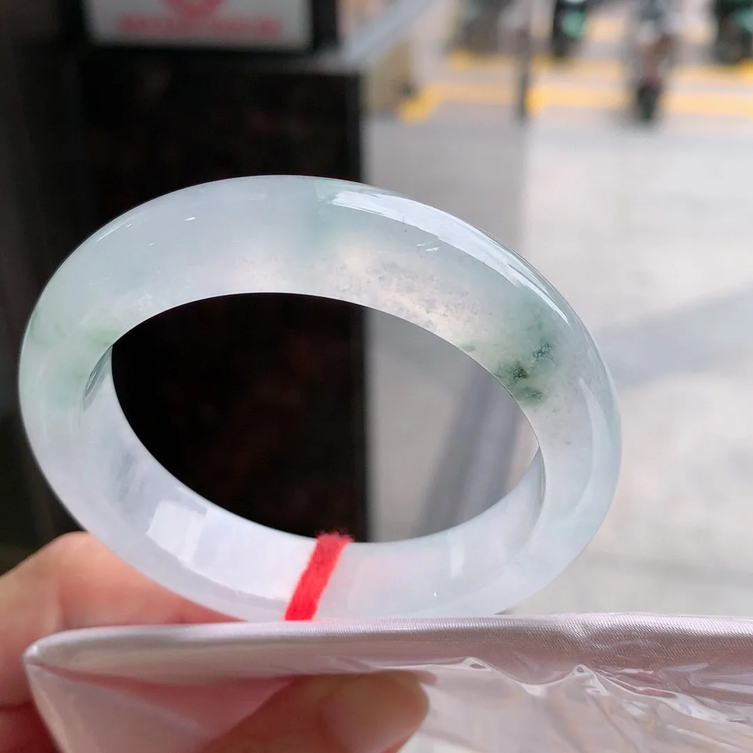 正圈冰玻飘花 无瑕 尺寸:52.5/13.1/7.9 种水好️️