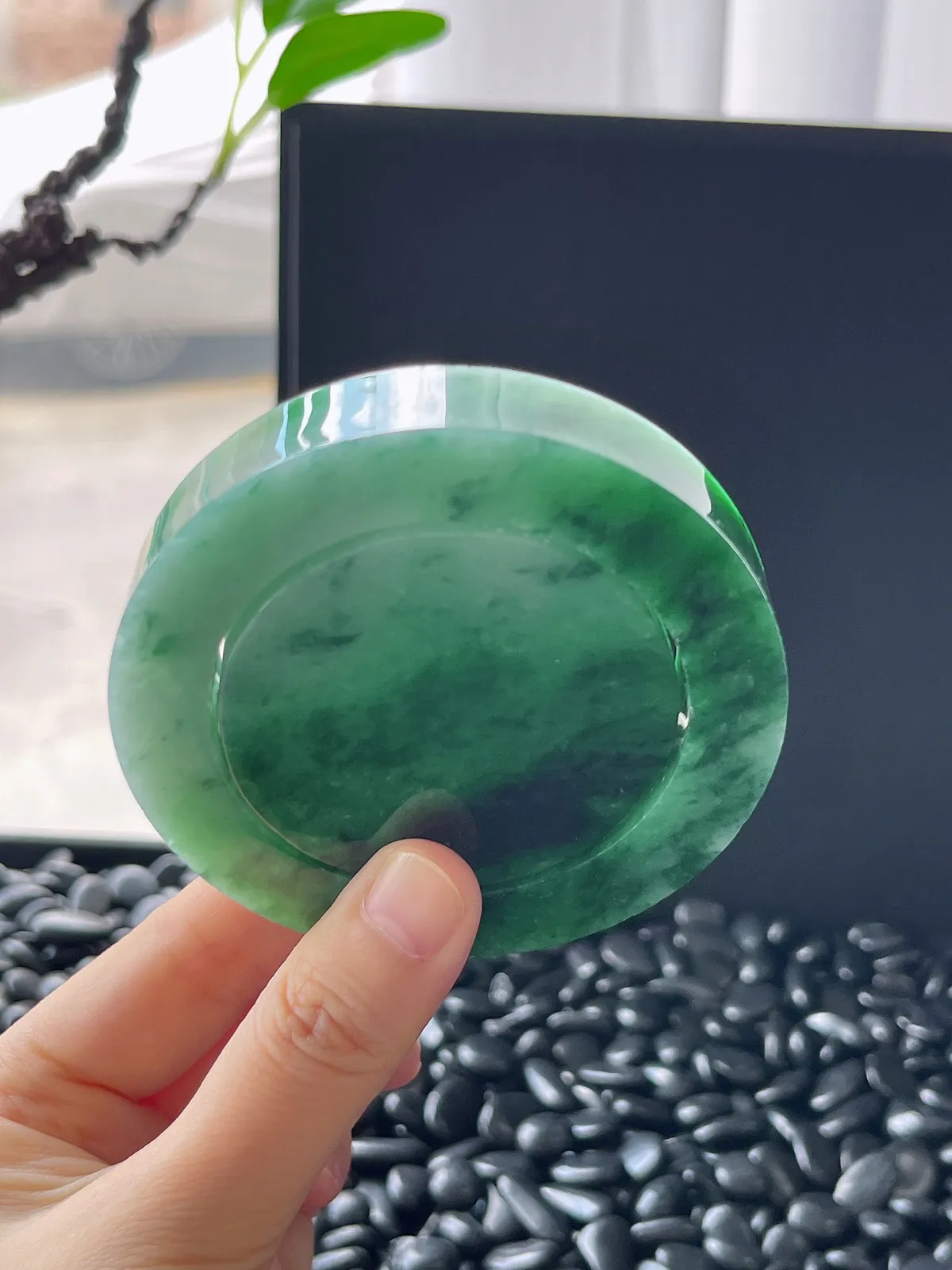 翡翠镯饼，⭕️正圈最大做57，圆条最大做53，最小做52.6