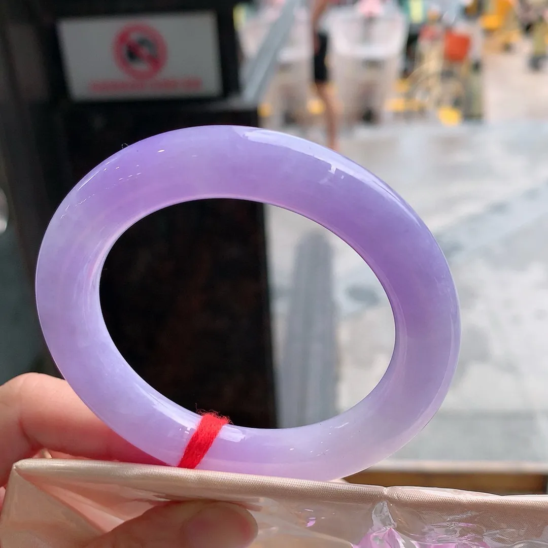 圆条满色紫罗兰 内圈一丝细线 尺寸:54.4/10.9超美