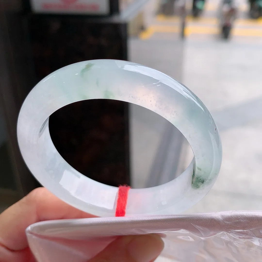 正圈冰玻飘花 无瑕 尺寸:52.5/13.1/7.9 种水好️️