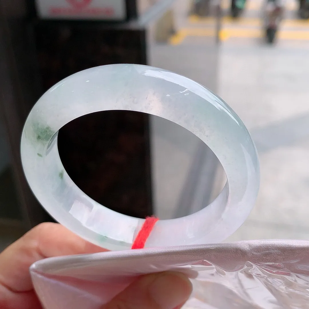正圈冰玻飘花 无瑕 尺寸:52.5/13.1/7.9 种水好️️