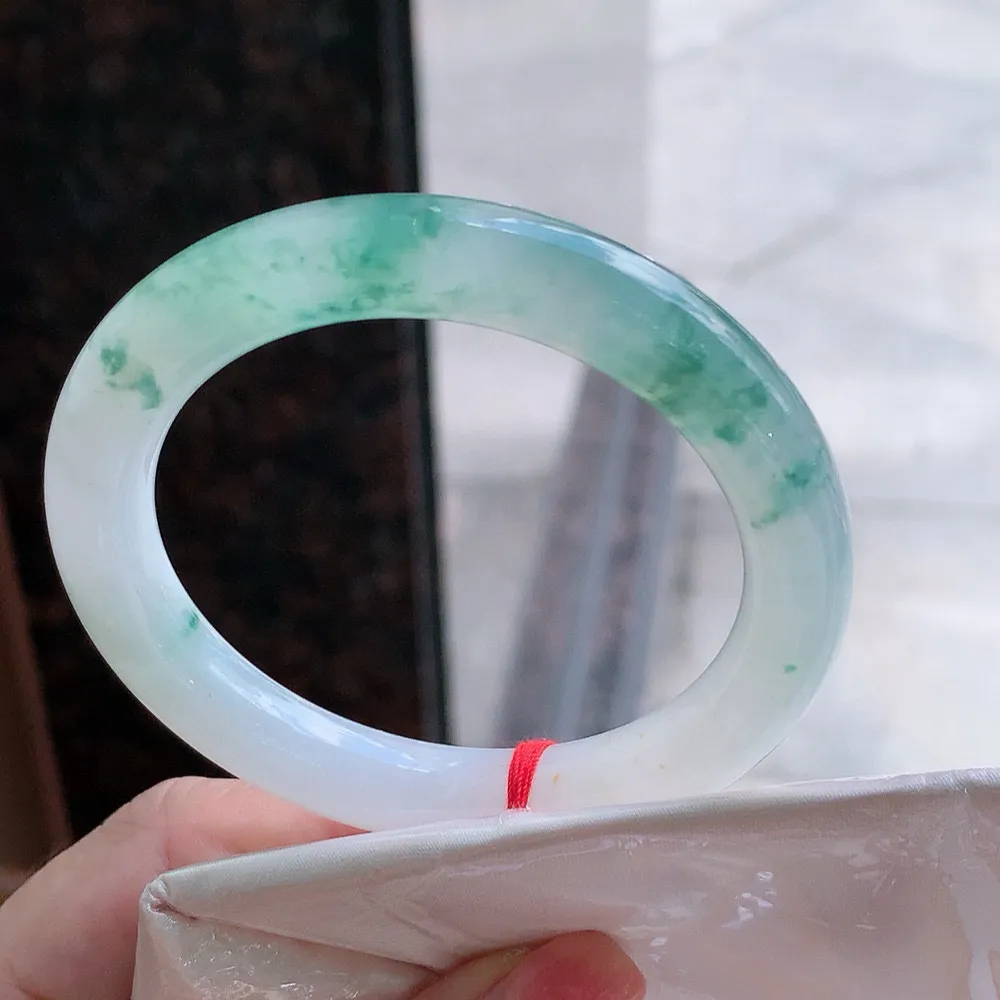 圆条冰蓝花 一丝棉根 尺寸:54.2/10 花美