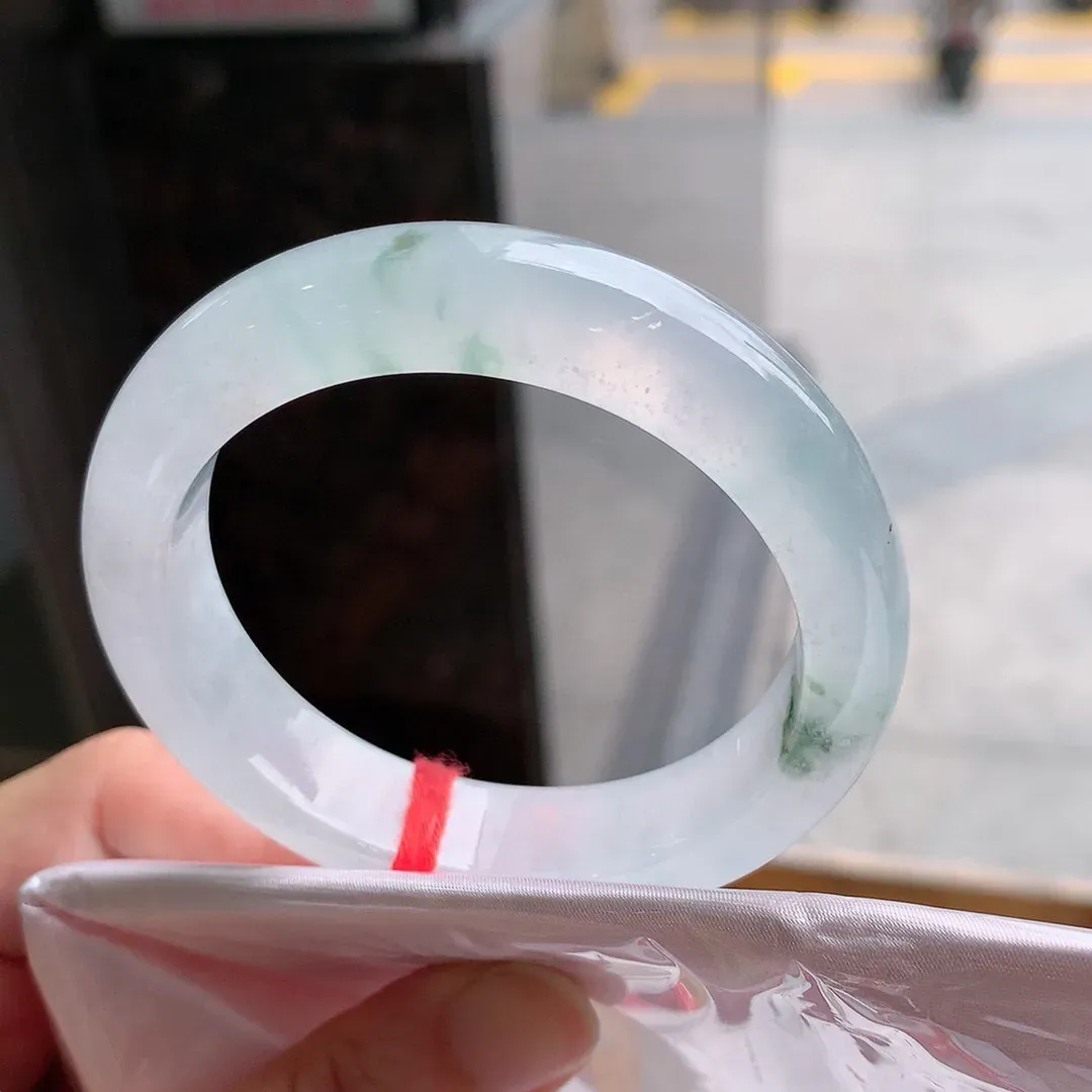 正圈冰玻飘花 无瑕 尺寸:52.5/13.1/7.9 种水好️️