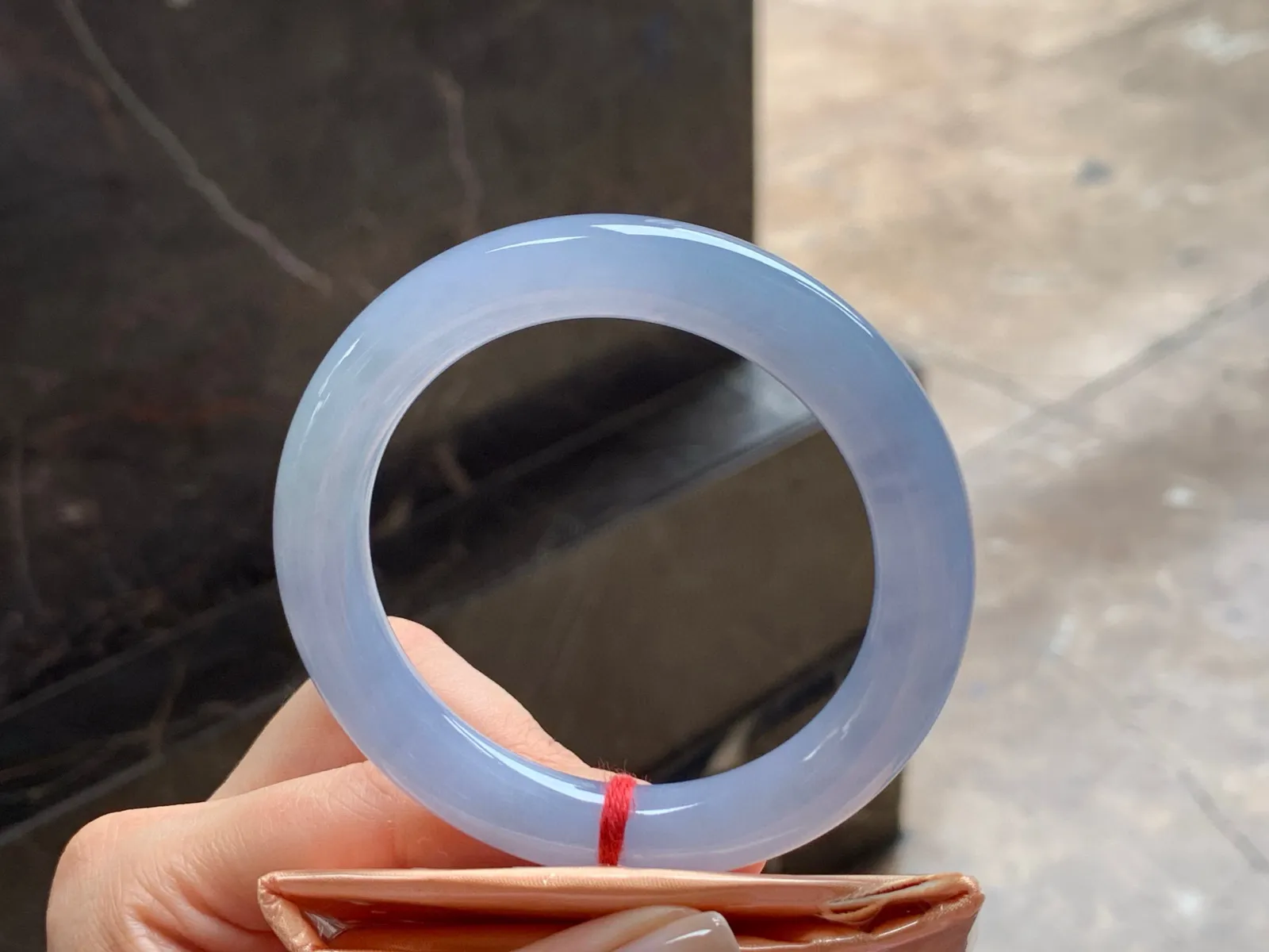 冰紫福镯
种好水润 54.2/9.7mm