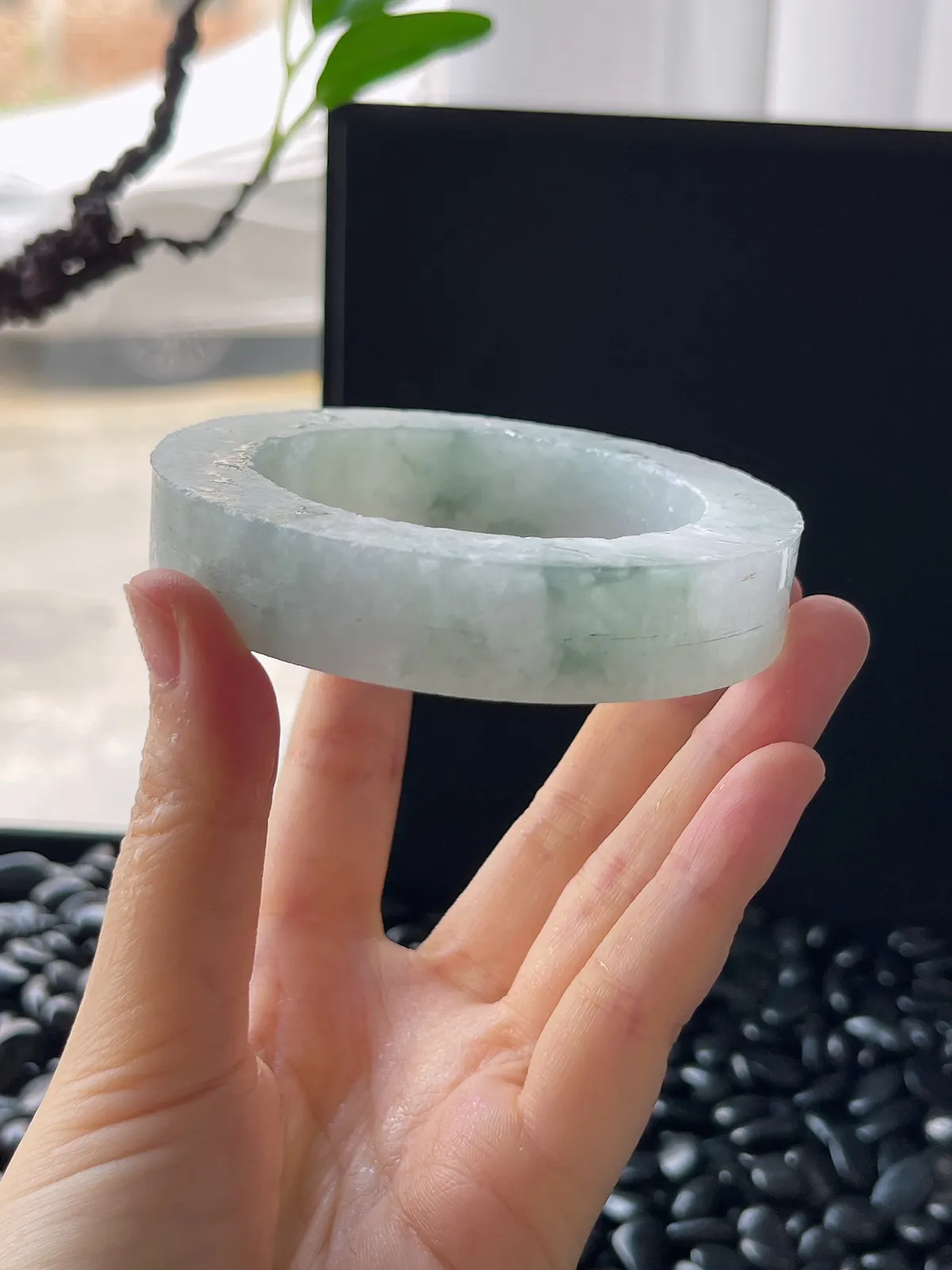 翡翠镯饼，⭕️正圈最大做60，圆条最大做56，最小做53.7