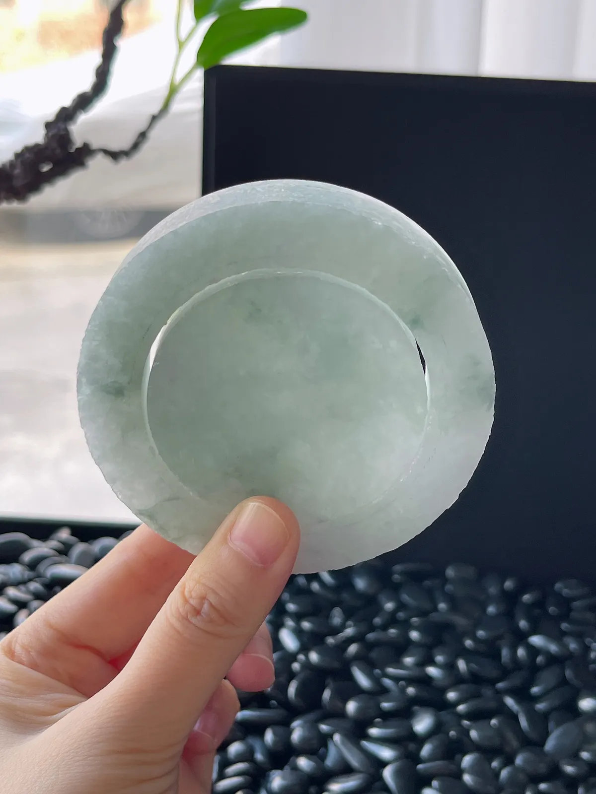 翡翠镯饼，⭕️正圈最大做60，圆条最大做56，最小做53.7