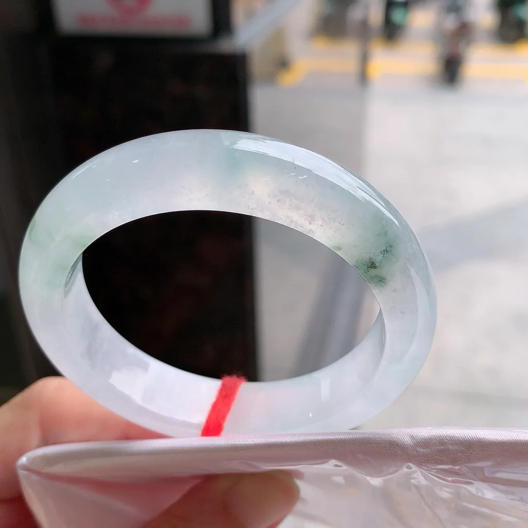 正圈冰玻飘花 无瑕 尺寸:52.5/13.1/7.9 种水好️️
